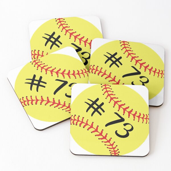 Item preview, Softball Player Jersey No 73 Back Number #73 Ball Sport Sticker Gift designed and sold by theshirtinator.