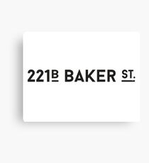 Sherlock • 221B Baker St. Canvas Print