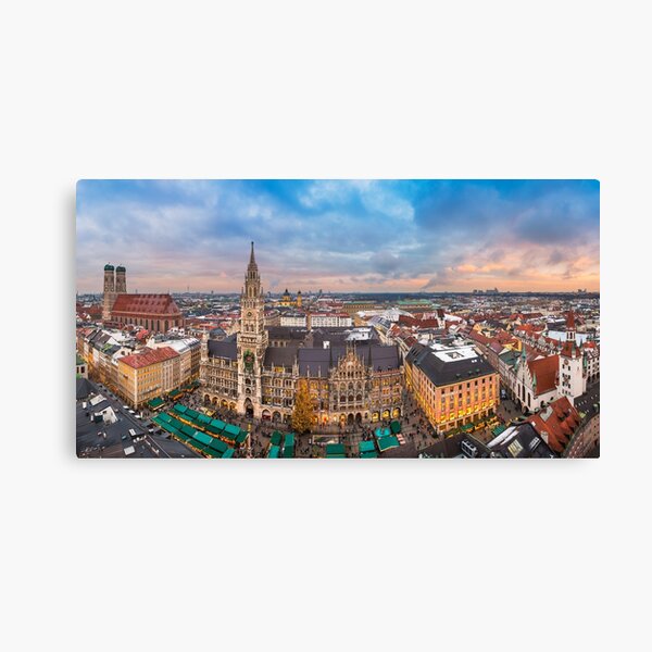 Artikel-Vorschau von Wintersonnenuntergang in München, designt und verkauft von Mapics.