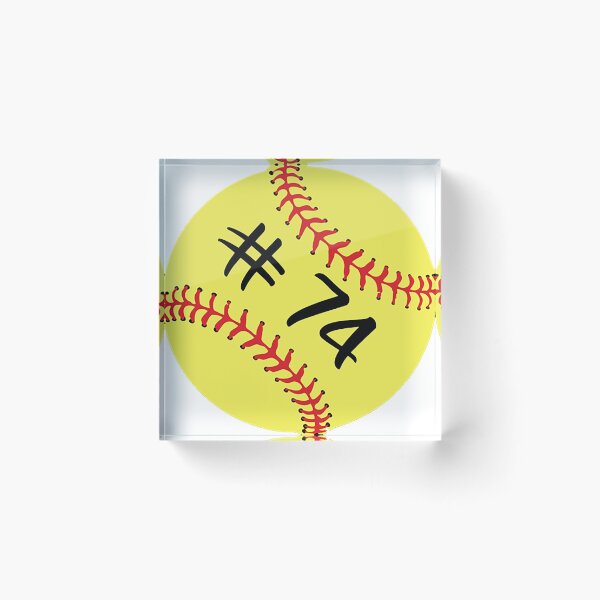 Item preview, Softball Player Jersey No 74 Back Number #74 Ball Sport Sticker Gift designed and sold by theshirtinator.