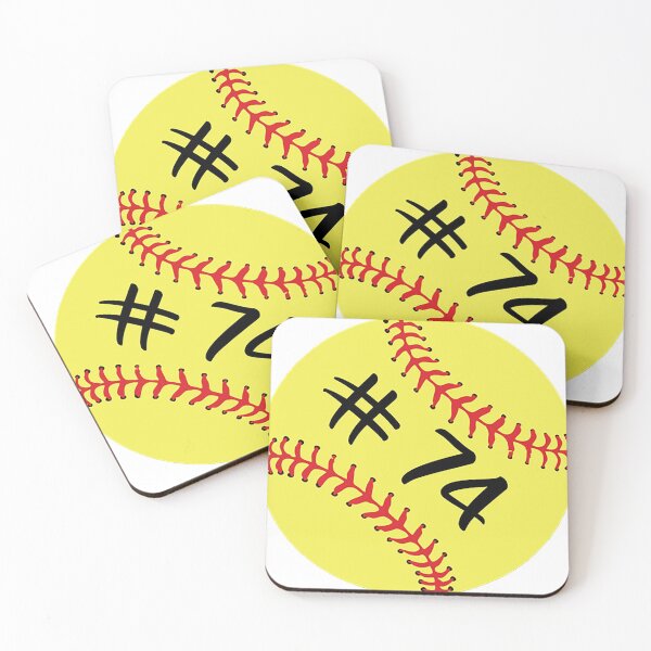 Item preview, Softball Player Jersey No 74 Back Number #74 Ball Sport Sticker Gift designed and sold by theshirtinator.