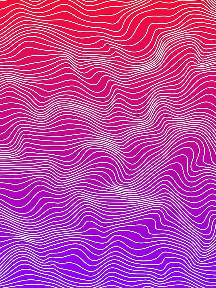Thumbnail 3 of 3, Scarf, Abstract lines 2 designed and sold by Hibra-R.