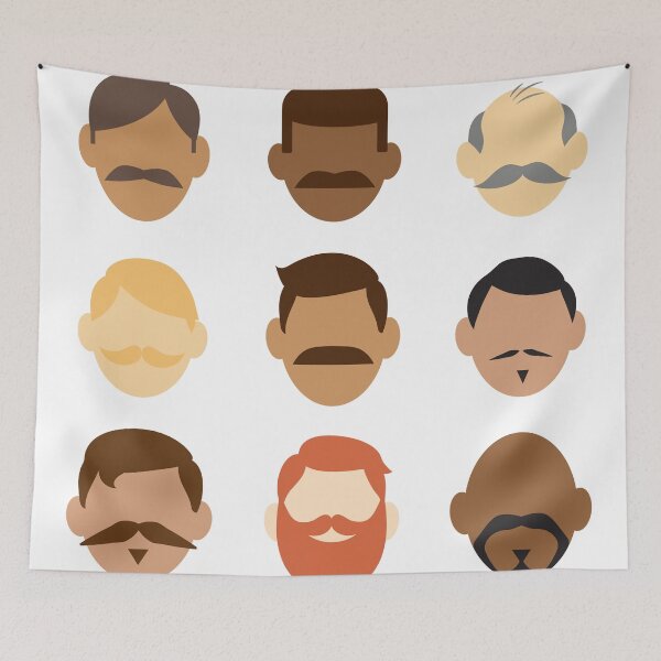 Item preview, Many Mustaches designed and sold by Nicole Jones Sturk.