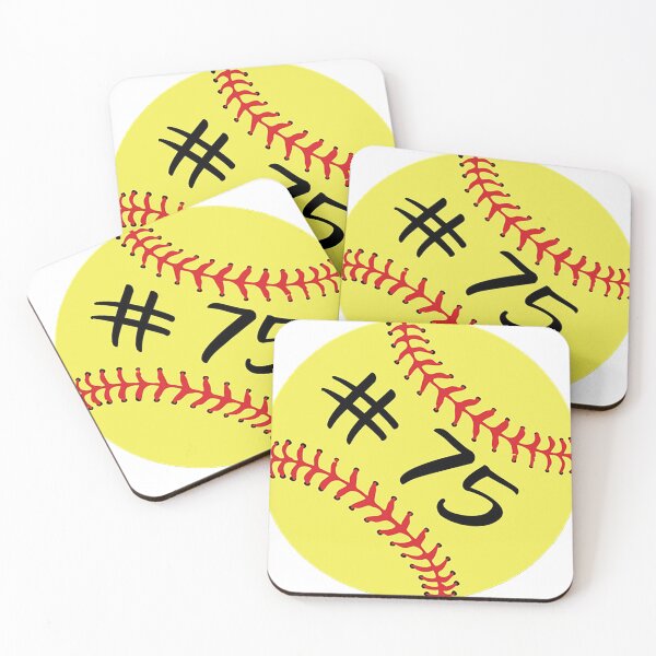 Item preview, Softball Player Jersey No 75 Back Number #75 Ball Sport Sticker Gift designed and sold by theshirtinator.