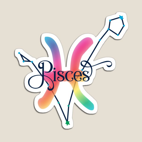Item preview, Pisces Zodiac Constellation Rainbow designed and sold by WickedRefined - Nicole Demereckis.
