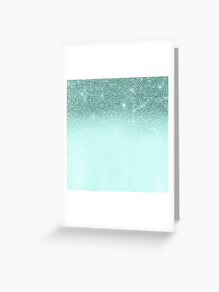 Mint Green Ombre Glitter  Art Print for Sale by ColorFlowArt