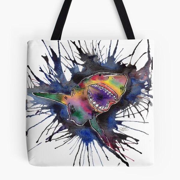 Item preview, Rainbow Great White Shark designed and sold by MenagerieMayhem.