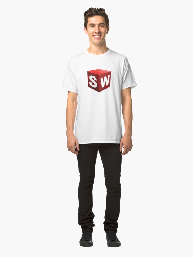 Alternate view of 3D Cad/Cam/Cae Solid Works Designer Classic T-Shirt