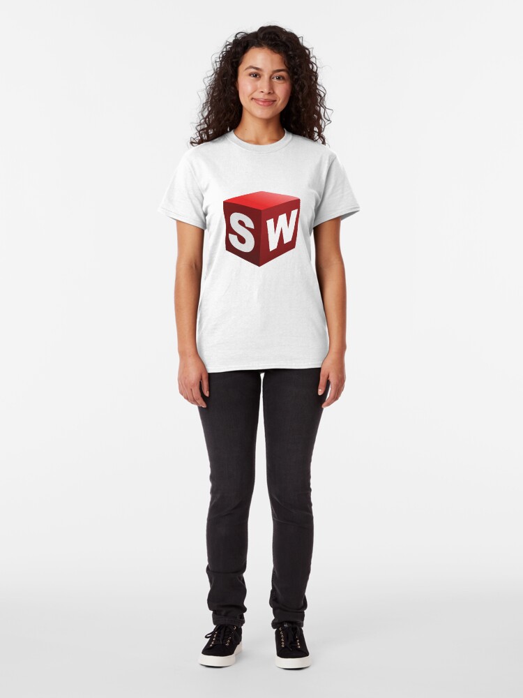 Alternate view of 3D Cad/Cam/Cae Solid Works Designer Classic T-Shirt