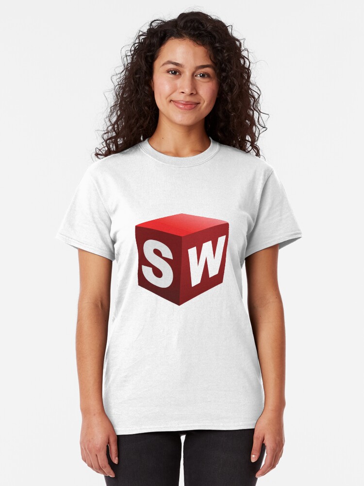 Alternate view of 3D Cad/Cam/Cae Solid Works Designer Classic T-Shirt