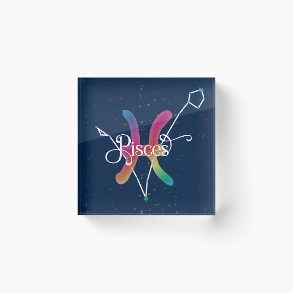 Item preview, Pisces Zodiac Constellation Rainbow designed and sold by WickedRefined - Nicole Demereckis.