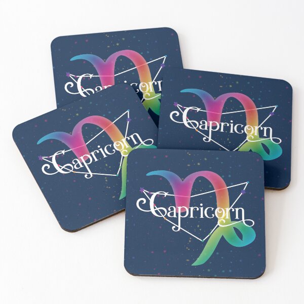 Item preview, Capricorn Zodiac Constellation Rainbow designed and sold by WickedRefined - Nicole Demereckis.