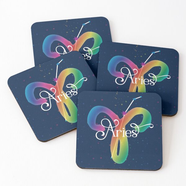 Item preview, Aries Zodiac Constellation Rainbow designed and sold by WickedRefined - Nicole Demereckis.