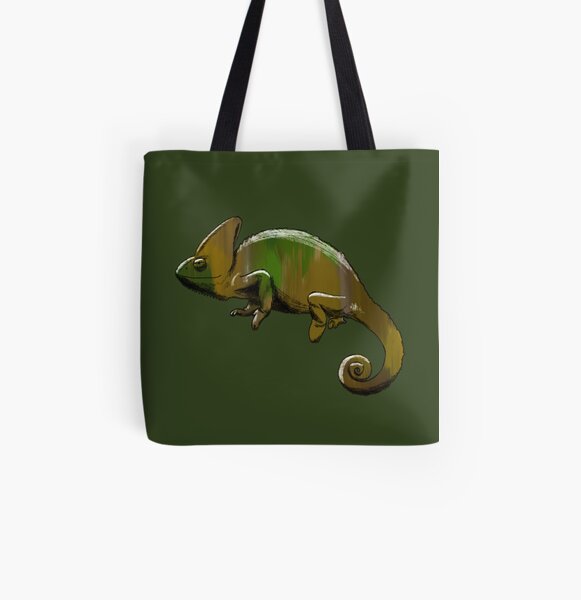 Camo Chameleon All Over Print Tote Bag