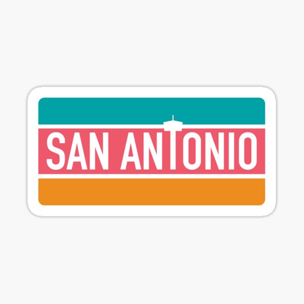 San Antonio Fiesta Colors Sticker