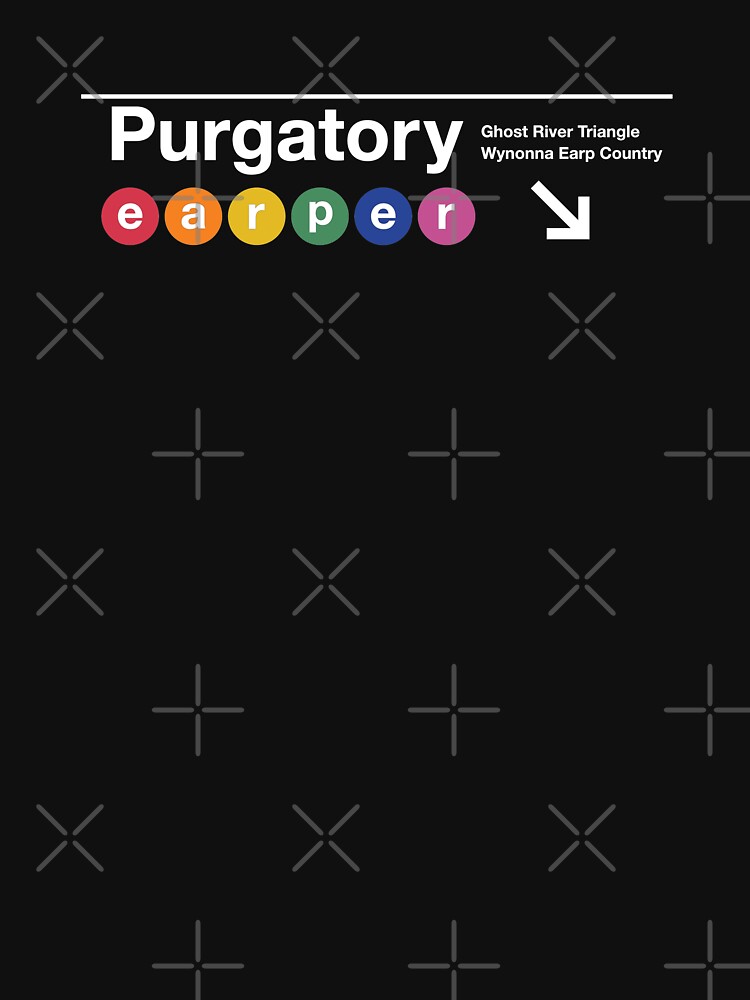 Purgatory Subway Sign - Train to the Ghost River Triangle by VikingElf