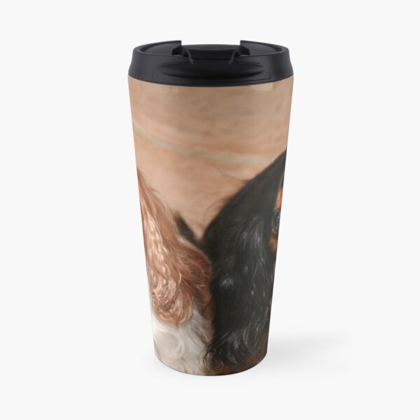 Brother and Sister ~ Cavaliers King Spaniels Travel Mug