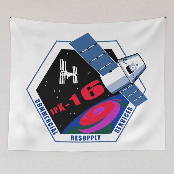 Item preview, CRS-16 Graphic Crew Patch designed and sold by Nikki SpaceStuffPlus.
