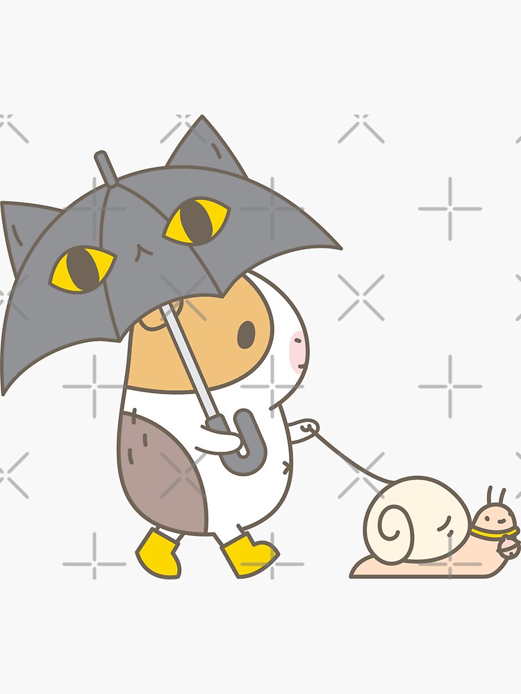 Bubu the Guinea pig, Rainy Day by Miri-Noristudio