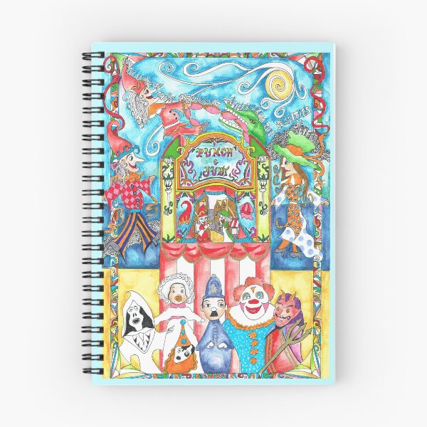 Item preview, Punch and Judy collage in pen and ink designed and sold by Stormswept.