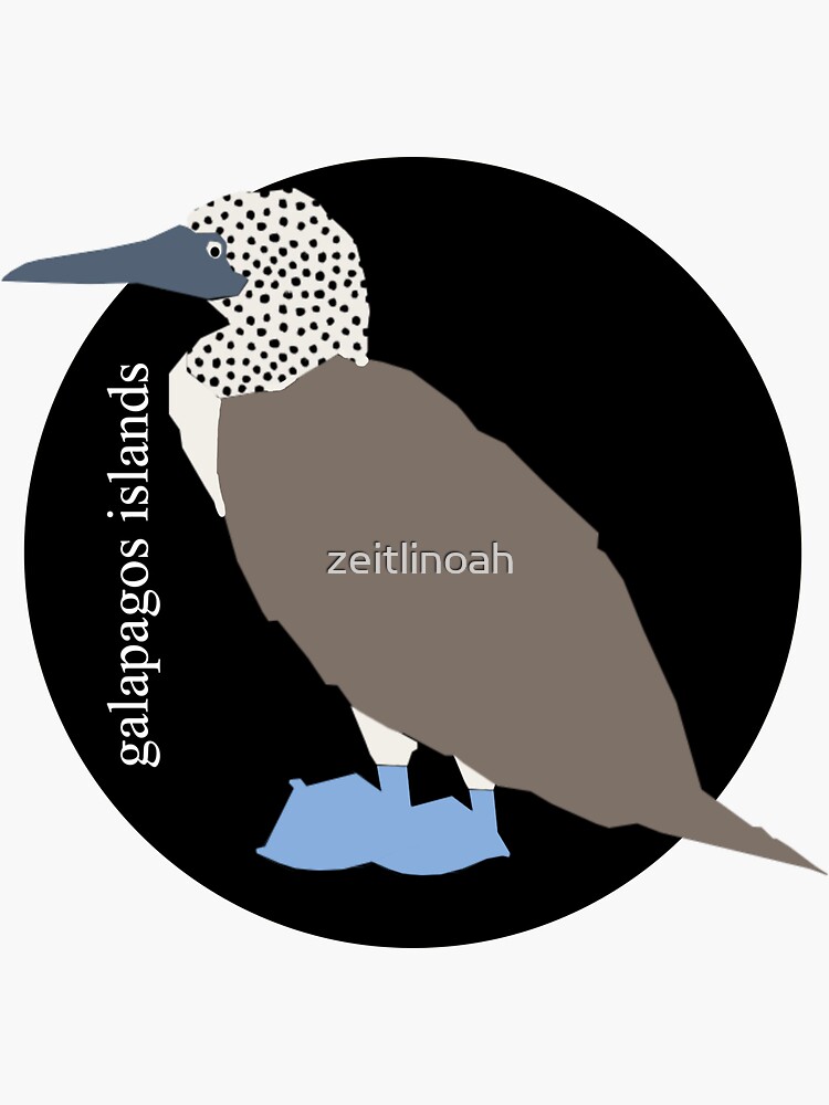 Types of Booby Birds Galapagos Wildlife' Sticker