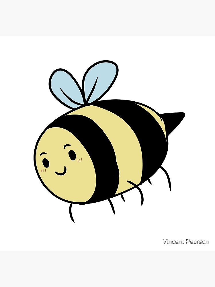 Download Cute Bee Art Board Print By Misty Kat130 Redbubble