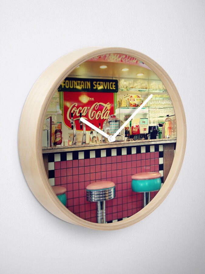 Alternate view of retro diner Clock