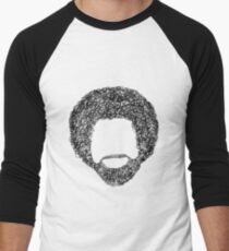 Bob Ross Face Men's Baseball ¾ T-Shirt