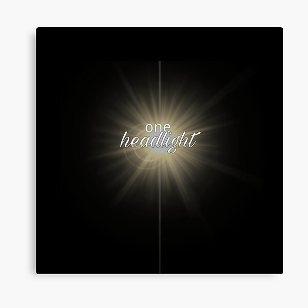 One Headlight Canvas Print