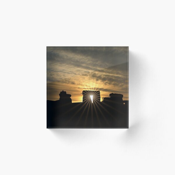 Stonehenge Sunset Acrylic Block