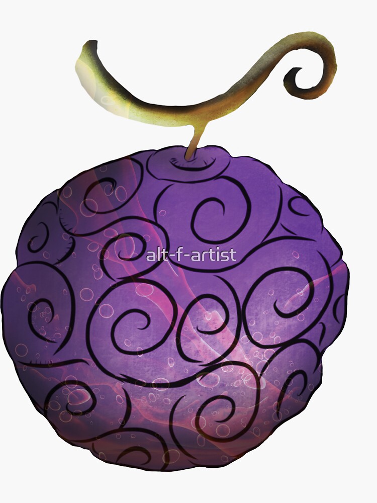 "luffy's fruitdevil" Sticker for Sale by altfartist Redbubble