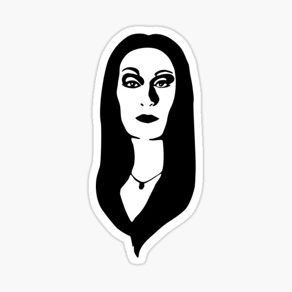 Item preview, Morticia Addams Linocut Addams Family Silhouette Goth Queen Icon designed and sold by GRAPHICxBOMB.