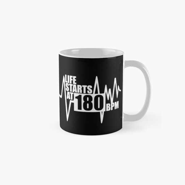 Life starts at 180 BPM Classic Mug