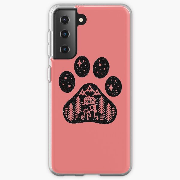 Camping hiking climbing outdoors dog paw Samsung Galaxy Soft Case
