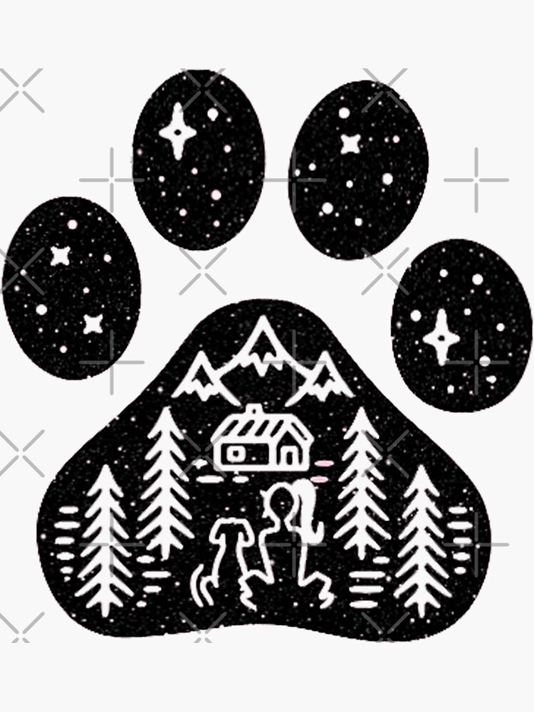 Camping hiking climbing outdoors dog paw by kimoufaster