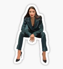 Pegatina Alexandria Ocasio Cortez - Green New Deal