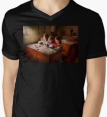 Teacher - Classroom - Education can be fun Men's V-Neck T-Shirt