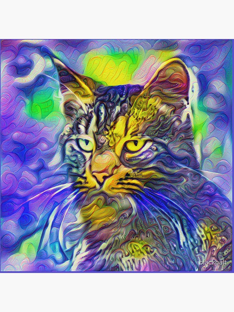 Artificial neural style iris flower cat by blackhalt