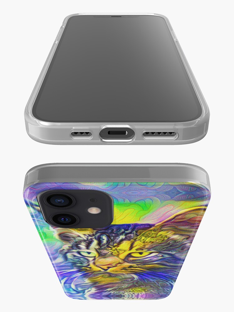 Alternate view of Artificial neural style iris flower cat iPhone Case & Cover