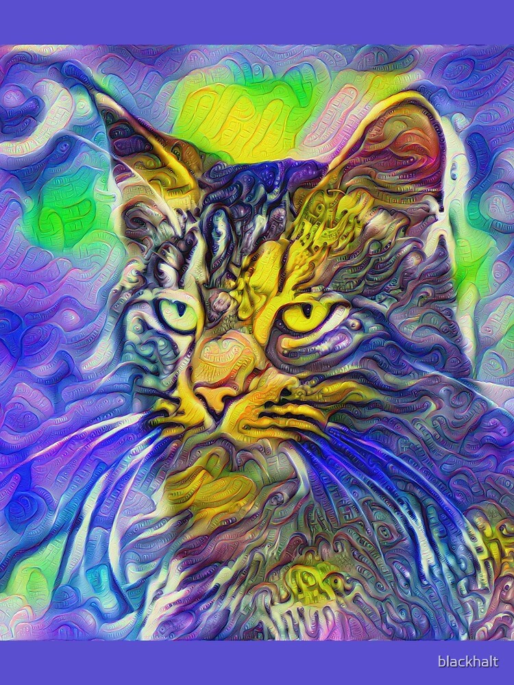 Artificial neural style iris flower cat by blackhalt