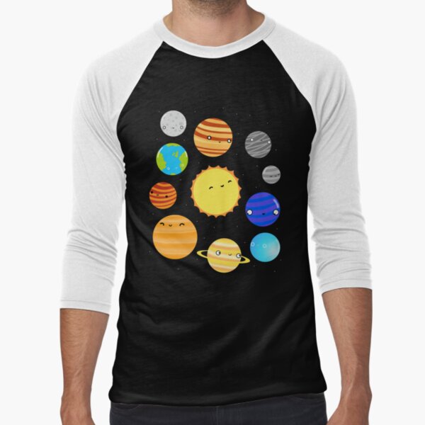 The Solar System Baseball ¾ Sleeve T-Shirt