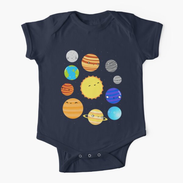 The Solar System Short Sleeve Baby One-Piece