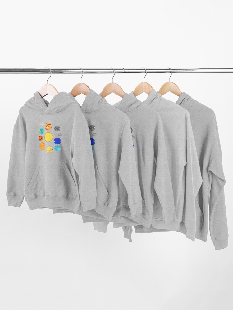 Alternate view of The Solar System Kids Pullover Hoodie
