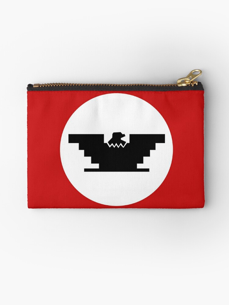 Huelga United Farmers Flag Cesar Chavez Mexican Design Zipper Pouch By Estudio3e Redbubble