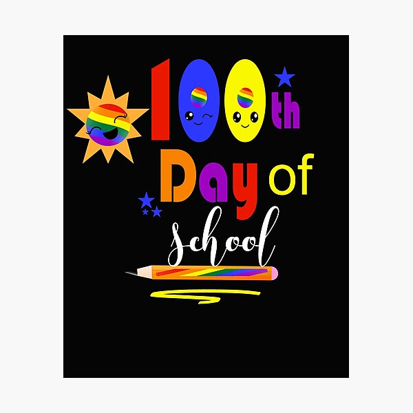 Item preview, 100 th Day Of School With Faces Colorful Designs For Teacher & Students designed and sold by kimmicsts.