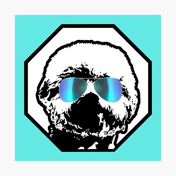 Item preview, Bichon Frise Wearing Aviator Sunglasses Cool Dog Breed  designed and sold by elogichick.