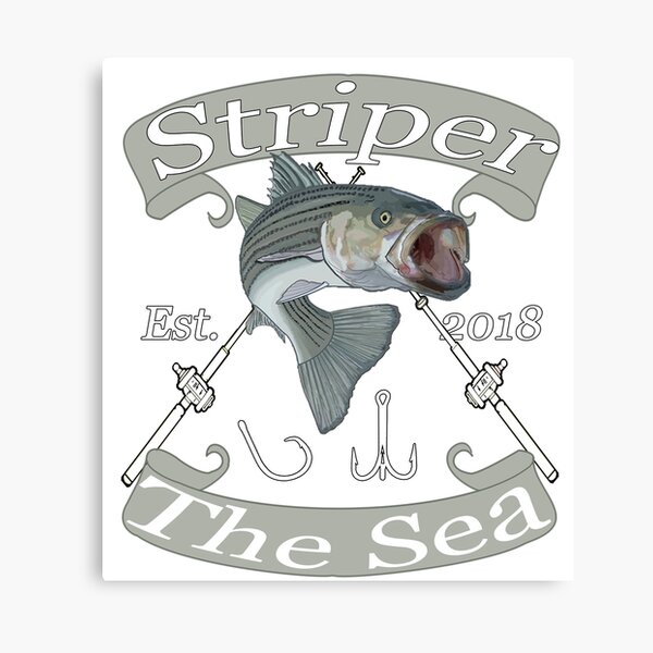 Striped Bass Fishing Art Prints Sling Chair by FishwearDesigns