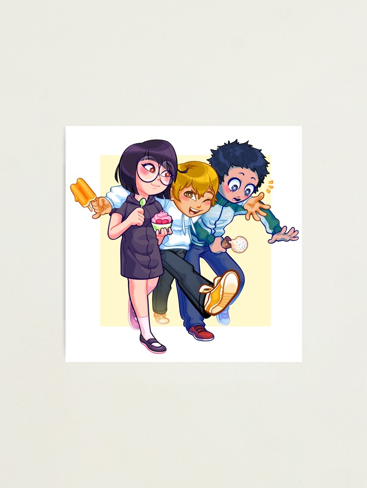 Aperçu 1 sur 3. Impression photo avec l'œuvre Trio Raira [DRRR] créée et vendue par toytle.