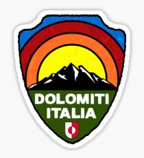Ski Dolomiti Italia Skiing Tyrol Dolomites Italy Sticker