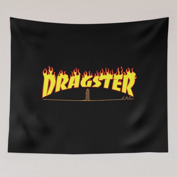 Item preview, Dragster Flame Text ERC designed and sold by Emotional Rollercoasters.